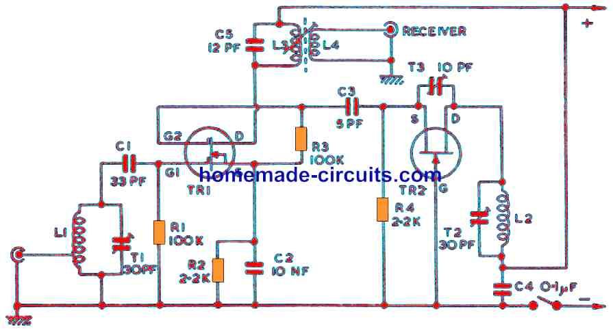 Circuitos convertidores y amplificadores de RF para radioaficionados