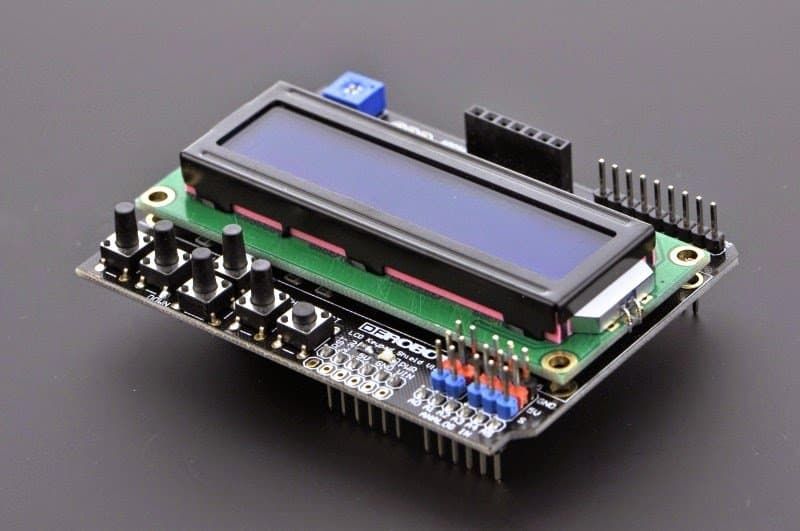 Folha de dados do Arduino LCD KeyPad Shield (SKU: DFR0009)
