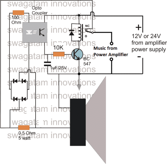 Circuito de proteção de curto / sobrecarga do amplificador - 2 ideias discutidas