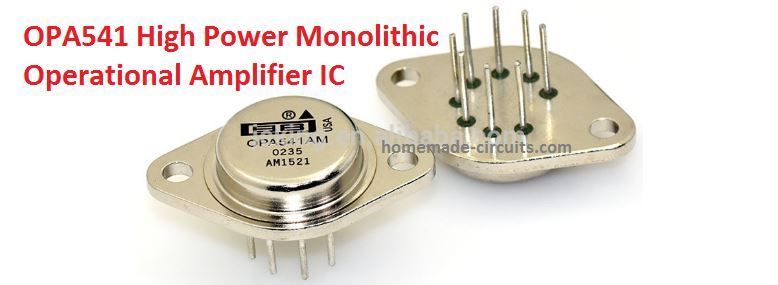 Circuit d'amplificateur de puissance de 100 à 160 watts utilisant un circuit intégré unique OPA541