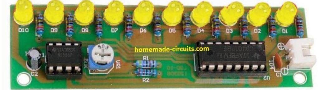 LEDチェイサー回路–ナイトライダー、スキャナー、リバースフォワード、カスケード