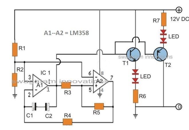 Circuit de fader LED - Générateur d'effets LED à montée lente et à chute lente