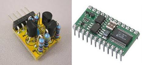 A diferença entre circuitos discretos e circuitos integrados?