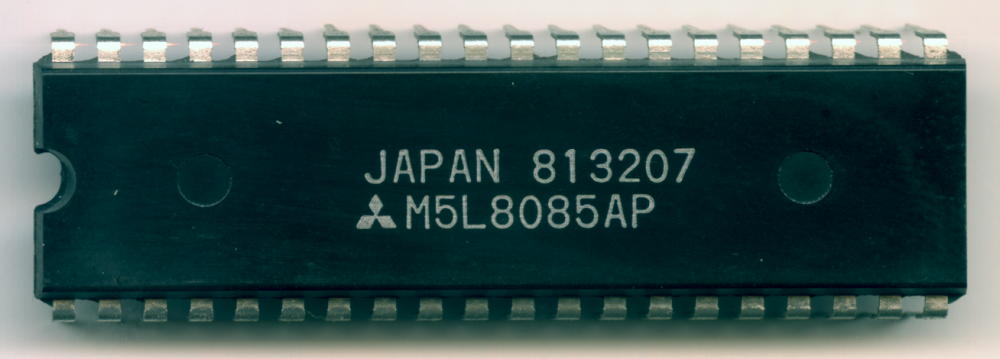 Схема контактов микропроцессора 8085 и ее описание