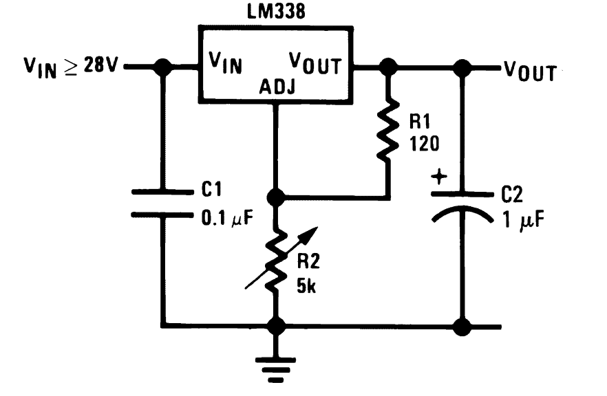 IC LM338 схеми за приложение