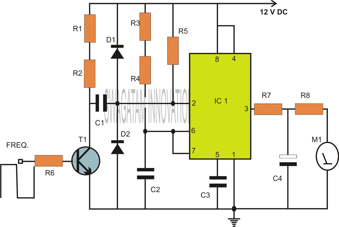 2 Erklärte einfache Schaltkreise des Kapazitätsmessers - Verwenden von IC 555 und IC 74121