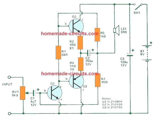 Circuits mini amplificateurs audio