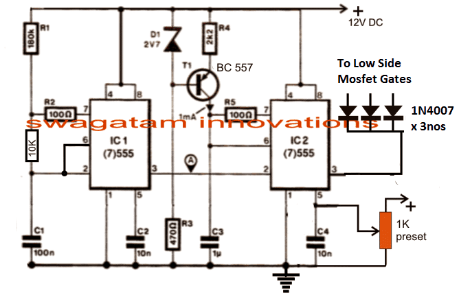 Cum se realizează un circuit VFD cu 3 faze