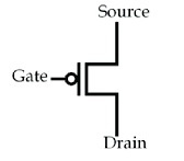 Tranzistor PMOS: delovanje, izdelava, presek in njegove značilnosti