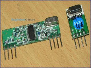 Circuit de control remot RF senzill sense microcontrolador