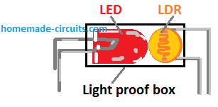 Wie man einen LED / LDR-Optokoppler herstellt