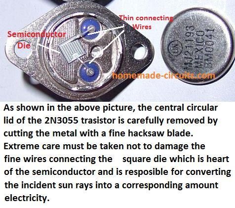 Как да направим слънчева клетка от транзистор