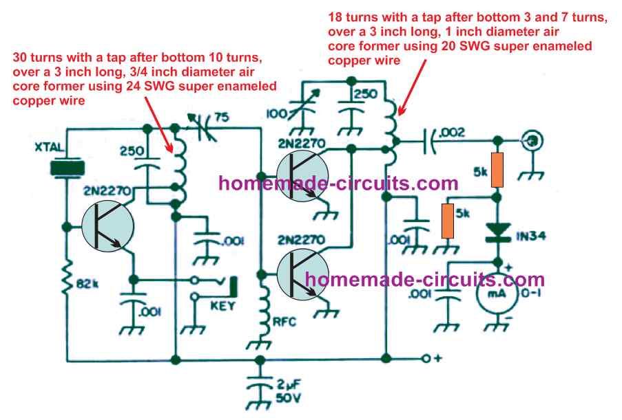 Circuito transmissor receptor para radioamador de 80 metros